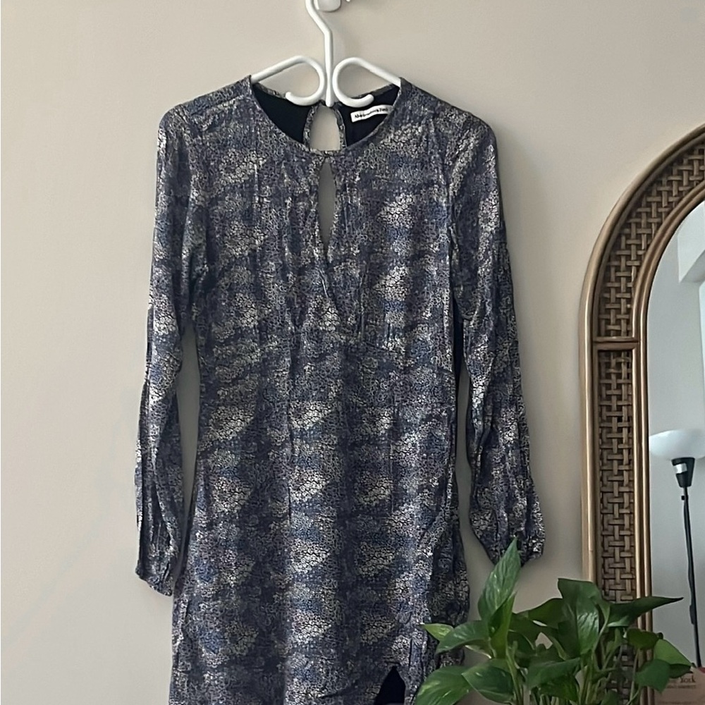 Abercrombie & Fitch floral pattern Dress with Long Cuffed Sleeves
